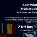 Workshop AAM enero“Working at international environmental organizations”. Mejora tu inglés hablando sobre medioambiente